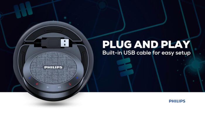 Philips PSE0401 Smart Meeting Speakerphone – Bluetooth & USB - Image 3