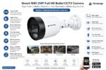 Secureye 2MP IP Full-Color Night Vision Bullet Camera S-IP-W1-C-A - Image 3