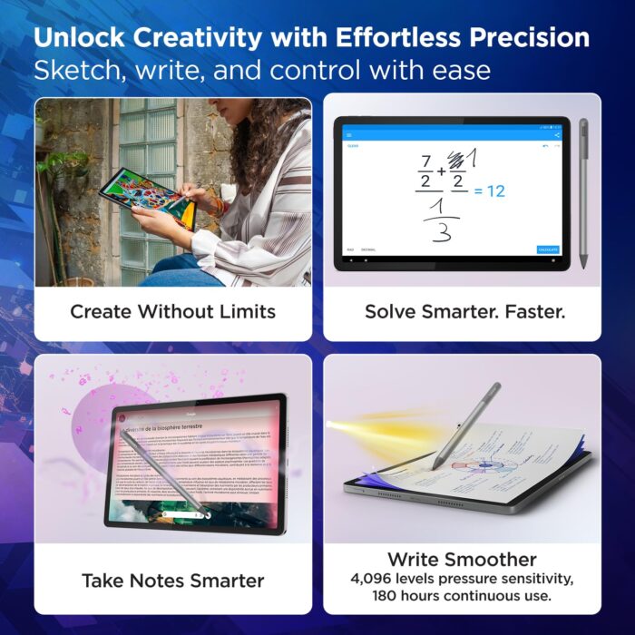 Lenovo Idea Tab 11-inch 5G Tablet with Pen & Folio Case TB336ZU (ZAFM0782IN) - Image 4