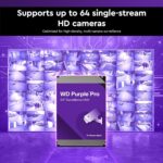 WD HARD DISK 18TB SATA SURVELLIANCE – WD181PURP - Image 4