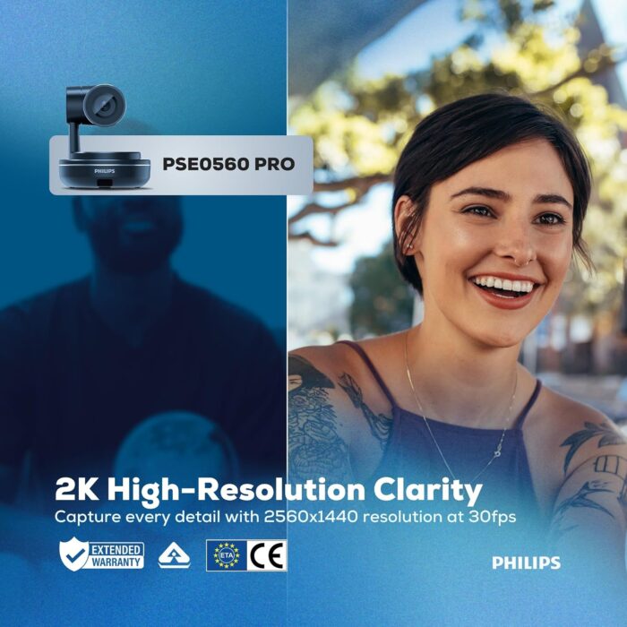 Philips Pro AI Tracking Video Conferencing Camera PSE0560 - Image 4