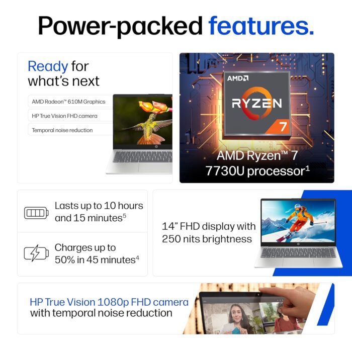 HP 14-EM0138AU Laptop – AMD Ryzen 5, 8GB RAM, 512GB SSD - Image 6