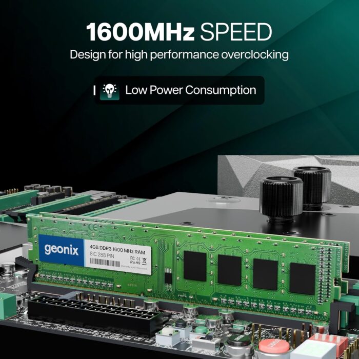 Geonix 4GB DDR3 1600MHz 8IC Desktop RAM - Image 3
