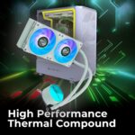 Zebronics 240mm ARGB AIO Liquid CPU Cooler ZEB-AIO240AW – White - Image 5
