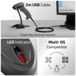 iBall BSS209 (2D-S209) Wired 1D and 2D Barcode Scanner - Image 2