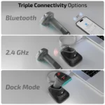 iBall BST300BT Omni25 Wireless 2D Barcode Scanner with Charging Dock - Image 7