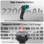 iBall BST300BT Omni25 Wireless 2D Barcode Scanner with Charging Dock - Image 6