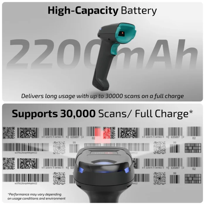 iBall BST300BT Omni25 Wireless 2D Barcode Scanner with Charging Dock - Image 6