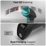 iBall BST300BT Omni25 Wireless 2D Barcode Scanner with Charging Dock - Image 4
