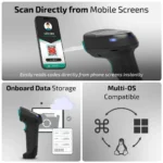 iBall BST300BT Omni25 Wireless 2D Barcode Scanner with Charging Dock - Image 2