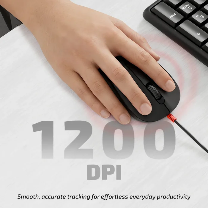 iBall ClickSet 220 Wired Keyboard and Mouse Combo – Black - Image 4