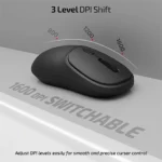 iBall GLIDR S100 Wireless Mouse – Black - Image 6