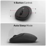 iBall GLIDR S100 Wireless Mouse – Black - Image 4
