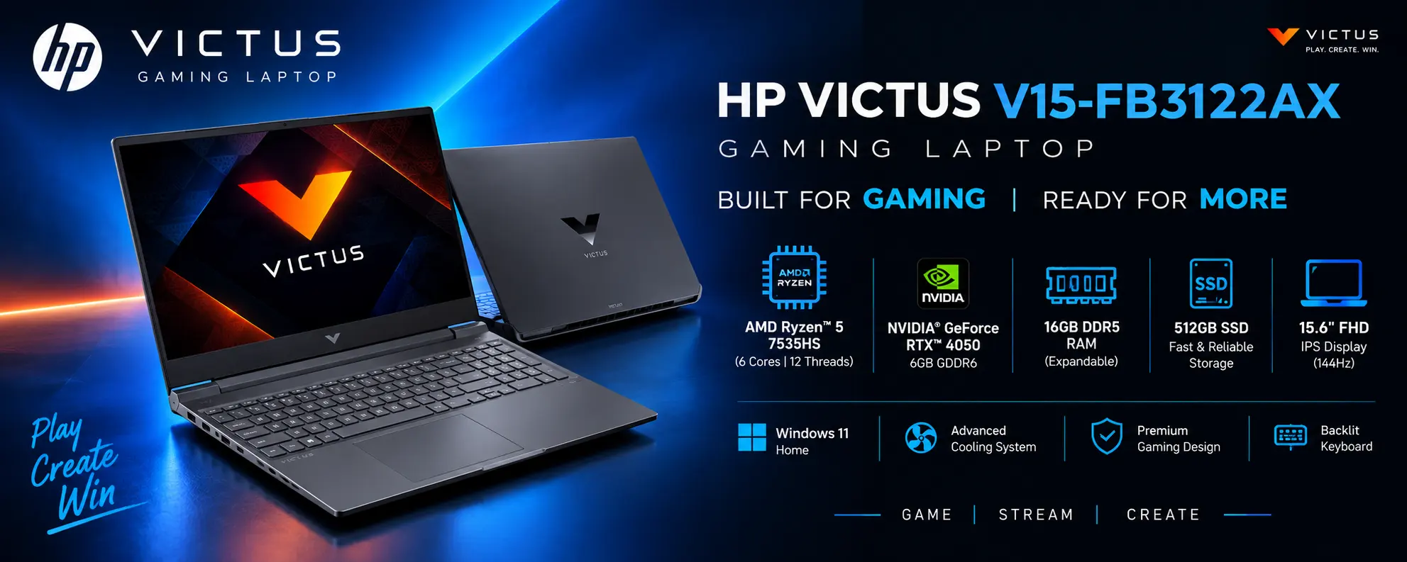 HP Victus Gaming Laptop Banner