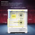 Zebronics ZEB-CRYO LED White Gaming Cabinet - Image 3