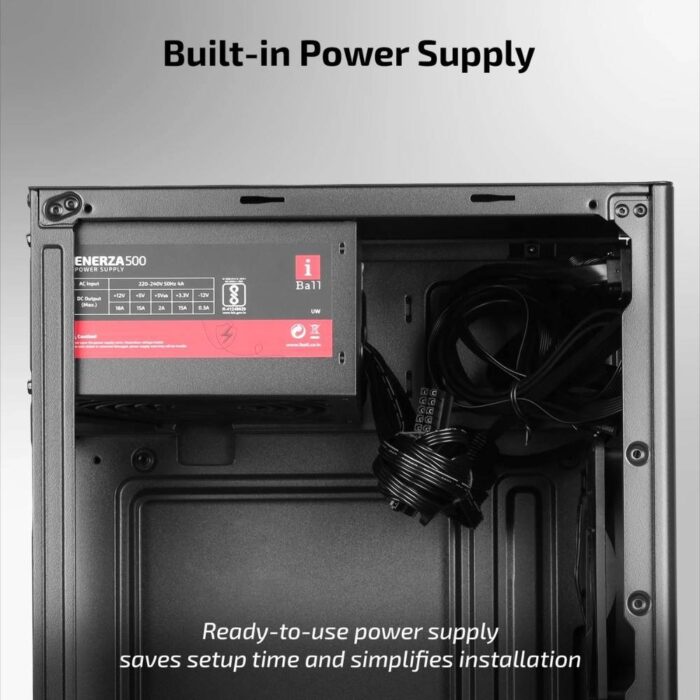 iBall AT:30C White Mid-Tower PC Cabinet with SMPS - Image 2