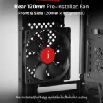iBall AT:20 Black Mid-Tower Cabinet with SMPS - Image 5