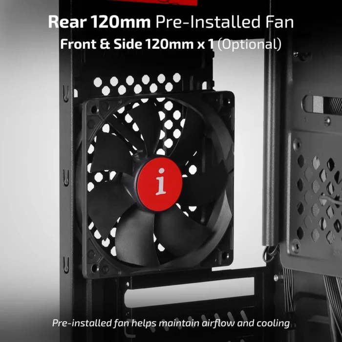 iBall AT:20 Black Mid-Tower Cabinet with SMPS - Image 5