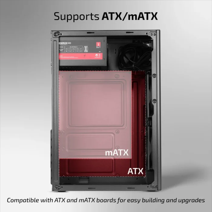 iBall AT:30C Black ATX PC Cabinet - Image 7
