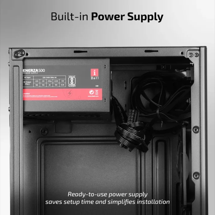 iBall AT:30C Black ATX PC Cabinet - Image 6