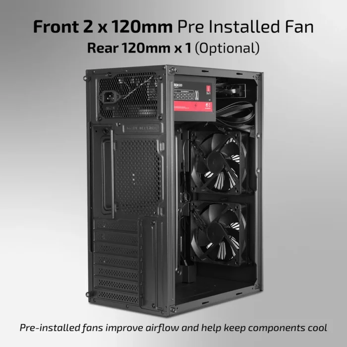 iBall AT:30C Black ATX PC Cabinet - Image 5