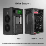 iBall AT:30C Black ATX PC Cabinet - Image 3