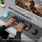 iBall QWERTY S600 Hybrid Wireless RGB Keyboard – Black - Image 3