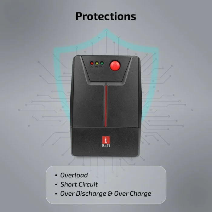 iBall Nirantar UPS-621V – 600VA/360W Power Backup UPS - Image 5