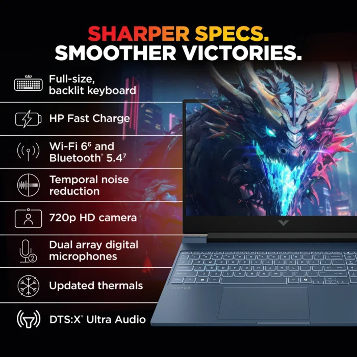 HP Victus 15-fa2556TX Gaming Laptop-Intel Core 5, 24GB RAM, 512GB - Image 4