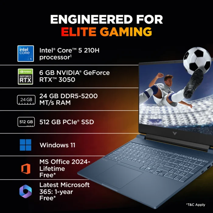 HP Victus 15-fa2556TX Gaming Laptop-Intel Core 5, 24GB RAM, 512GB - Image 6
