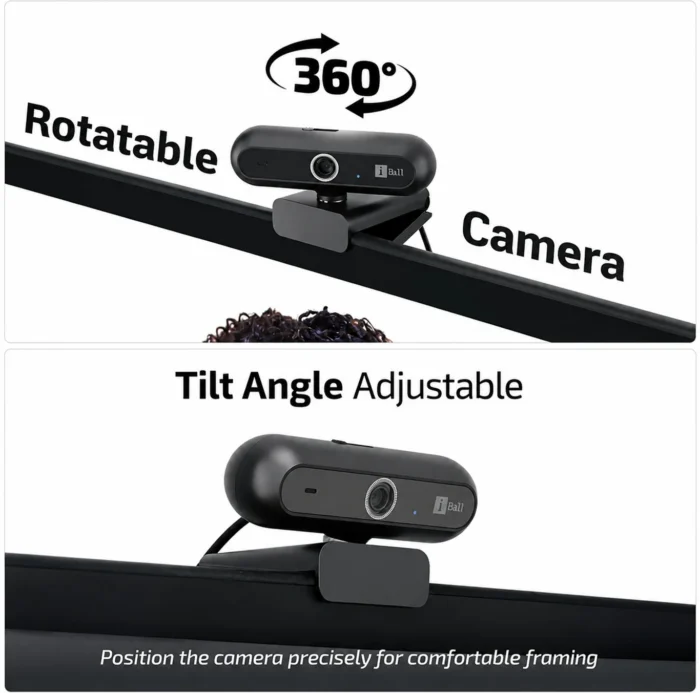 iBall Phocus 18B Full HD 1080p Webcam with Built-in Microphone - Image 4