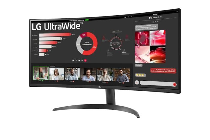LG =Curved UltraWide WQHD Monitor – 34WR50QK-B - Image 7
