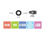 Zebronics ZEB-65LA55 65W Laptop Power Adapter - Image 2